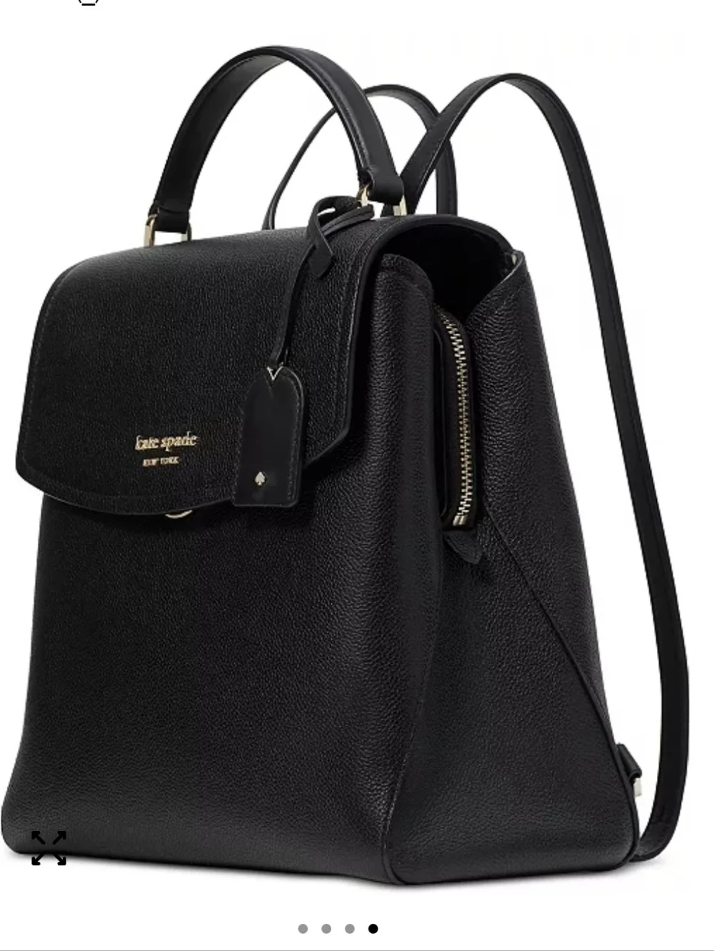 kate spade Black Leather Thompson Medium Backpack